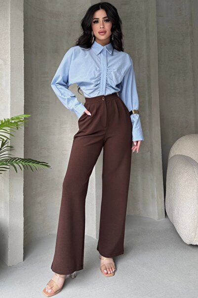 PALAZZO Kalhoty Atlas Fabric