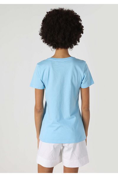 Colin's Regular Fit Round Neck Women's Blue Short Sleeve T-Shirt