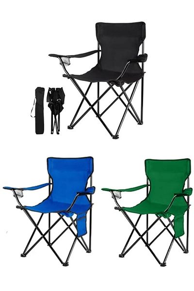 Cady One Folding Camping Chair with Cup Holder (Colors May Vary)