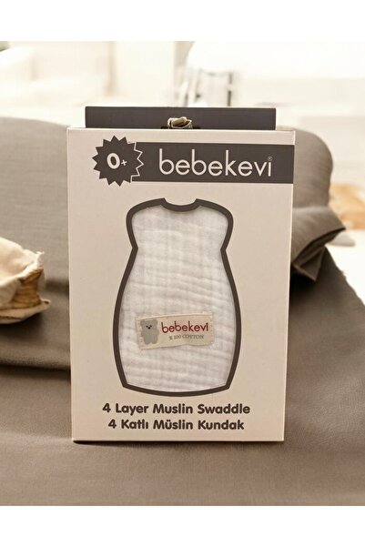 BETSY STUDIO 4 Katlı %100 Pamuk Müslin Kundak Fermuarlı