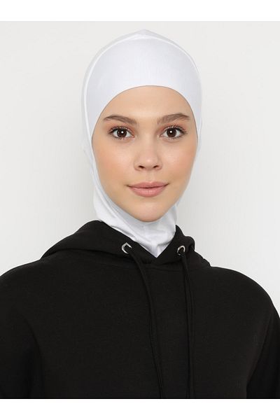 Ecardin White Masked Sports Bonnet