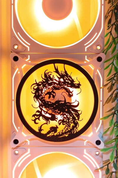 Caseybox Dragon Ejder 120x120 Mm Beyaz Çerçeveli Oyun Pc Aksesuarı, Masaüstü ...