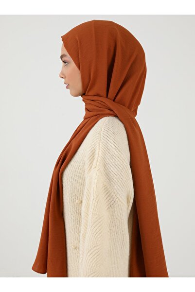 Tuva Şal Women's Cinnamon Crepe Jazz Shawl 14 Canvas