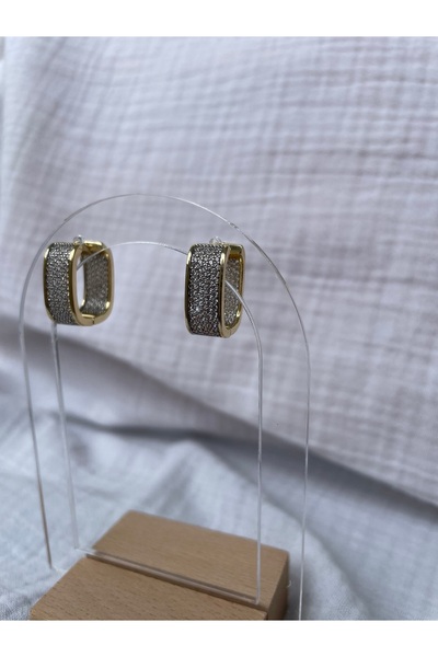 Hora Gold and Silver Premium Şık Çelik Küpe