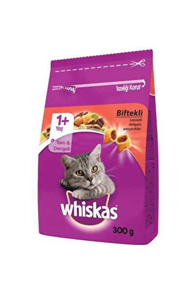 Whiskas Biftekli Kuru Mama 300 gr X 7 Adet