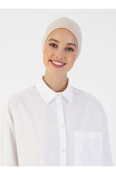 Ecardin قبعة حجاب كبيرة الحجم خالية من الليكرا - ST211 مينك فاتح