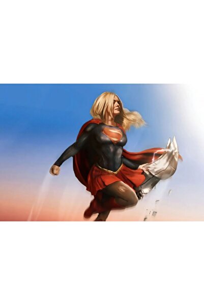OEM Poster Elle Fanning Concept Art As Supergirl, 61x90cm, poster1473, Zumzer...