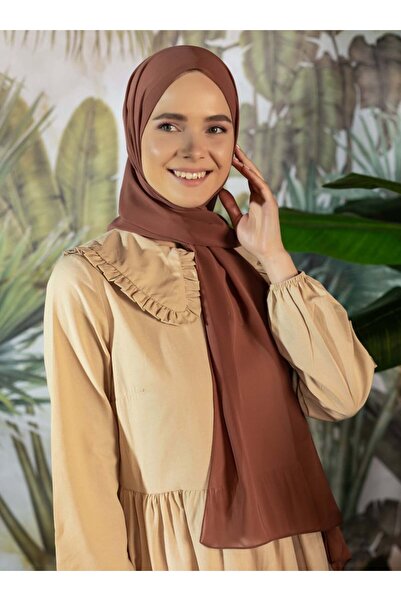 Tuva Şal Şifon Şal - Bronz Kahve - Tuva Şal