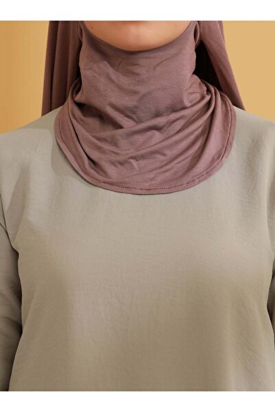 Tuva Şal Boyunluklu Pratik Penye Şal - Leylak - Tuva