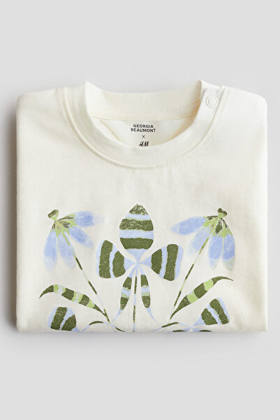 H&M Baskı Motifli Tişört