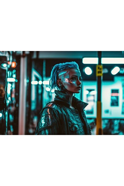 OEM Poster Women Cyberpunk, 61x90cm, poster2790, Zumzeria ®