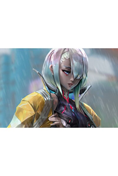 OEM Poster Lucy A Rainy Day In Night City, 61x90cm, poster2949, Zumzeria ®