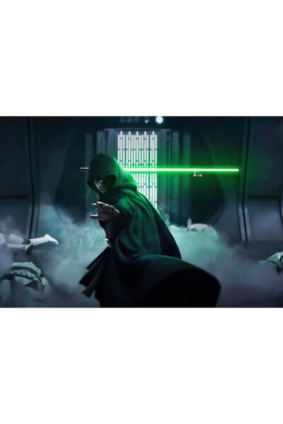OEM Poster Luke Skywalker Lightsaber The Mandalorian, 61x90cm, poster2847, Zumzeria ®