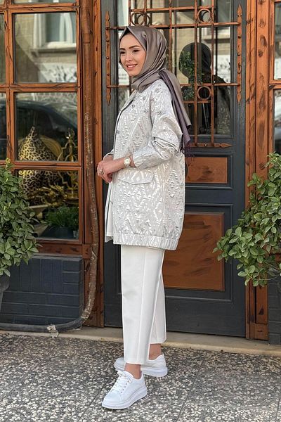 Kayra Gray Jacket Ky-B25-73015