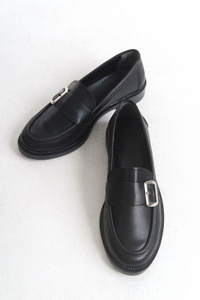 Entella Store Γυναικεία Loafer Casual Daily Μαύρα Παπούτσια