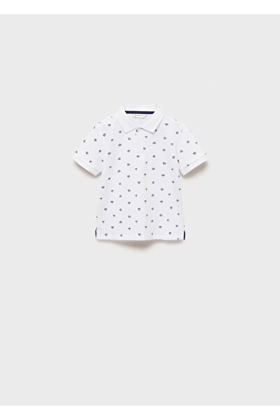 MANGO Baby Gemustertes Poloshirt aus Baumwolle