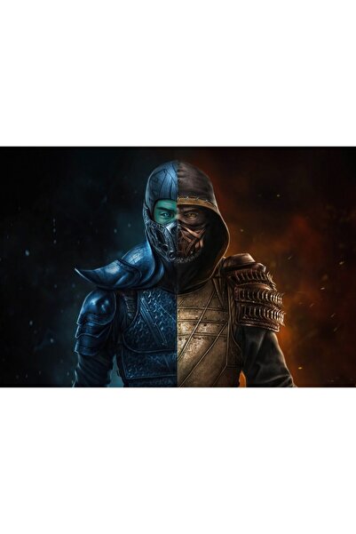 OEM Αφίσα Subzero και Scorpion Mortal Kombat Movie Art, 61x90cm, αφίσα 1959, ...