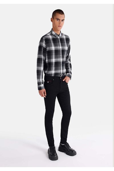 Colin's 040 Мъжки черни дънки Alex Skinny Fit с ниска талия