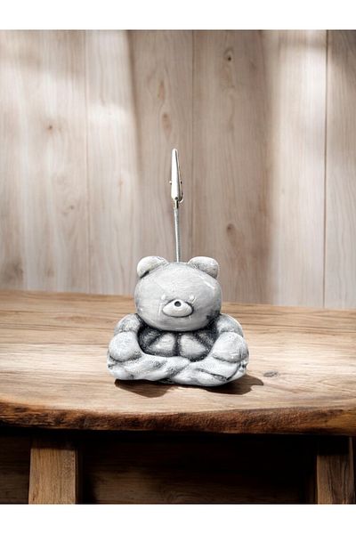Perazayn Kawaii Cute Muscular Bear Vintage Photo and Note Holder - Office Desk Note Holder