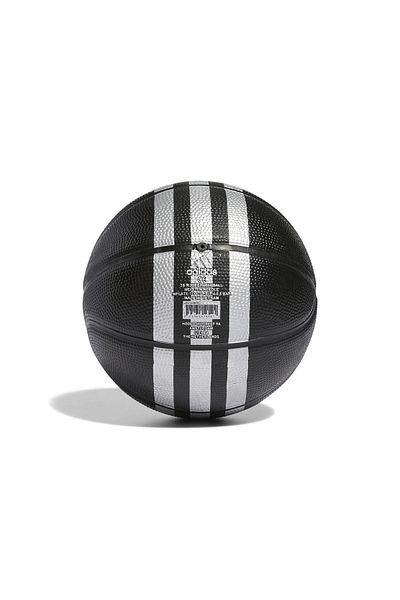 adidas 3S Rubber Mini Basketball Ball Black Hm4972