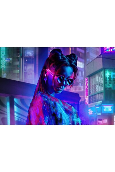 OEM Αφίσα Tokyo Girl Ιαπωνικό Cyberpunk Synthwave, 61x90εκ., poster2091, Zumz...