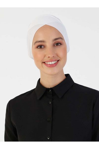 Ecardin White Thin Parisian Breathable Fabric - Practical Cross Bone St 357