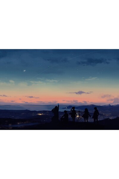 OEM Αφίσα Καλοκαιρινό Ηλιοβασίλεμα Φεγγάρι Σύννεφα, 61x90εκ., poster1279, Zum...