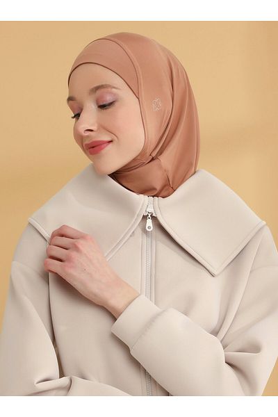 Tuva Şal Αθλητικό σκουφάκι Caramel Tuva Flat Hijab