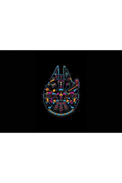 OEM Poster Star Wars Ship Minimal, 61x90cm, poster1958, Zumzeria ®