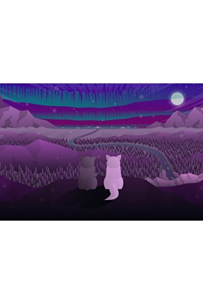 OEM Poster Pair Of Actic Foxes, 61x90cm, poster851, Zumzeria ®