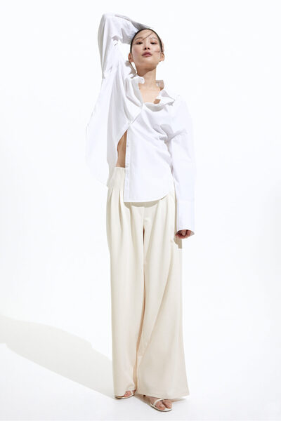 H&M Geniş Jarse Pantolon