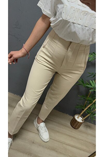 FASHION Flatolu kumaş pantalon