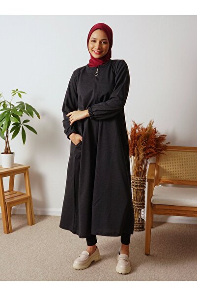 Por La Cara Zippered Long Sports Cap with Pockets - Anthracite - Por La Cara