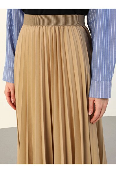 Benin Fusta plisata -Bej - Benin