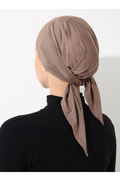 Tuva Τριγωνικό καπό από πέτρα Dark Mink