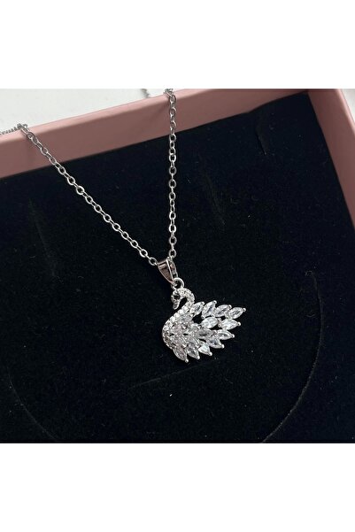 Vintagezegeni White Swan Necklace