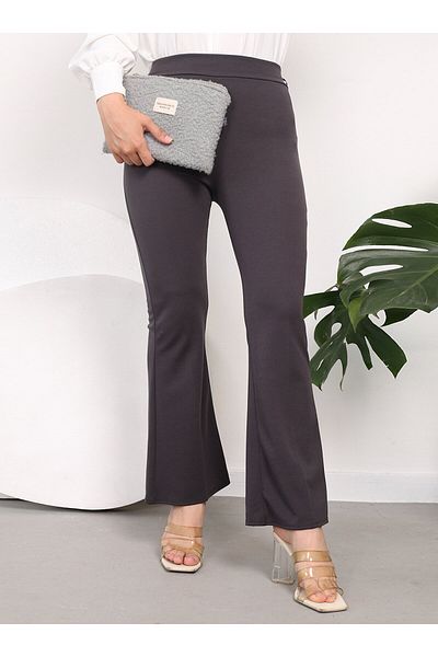VAV Pantaloni gri cu picioare spaniole - Vav