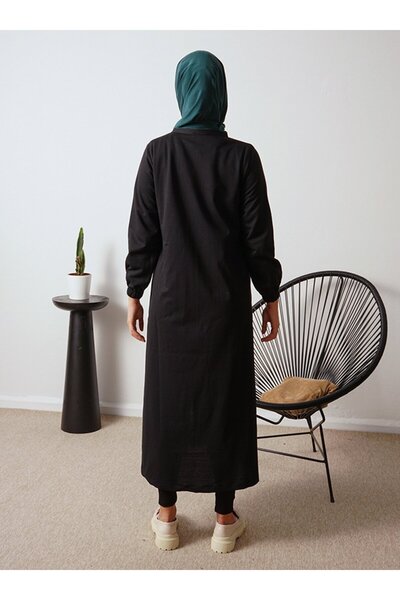 Por La Cara Zippered Long Sports Cap with Pockets - Black - Por La Cara