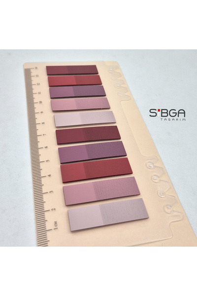 sibga tasarım Şeffaf Renkli Postit Post-it Post It. Kitap Ayracı Ayraç Postit Sticker Not Kağıdı 200 yaprak