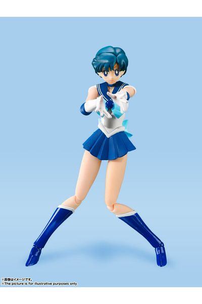 BANDAI Sailor Moon Sailor Mercury Anime Color Edition Bandai S.H.Figuarts
