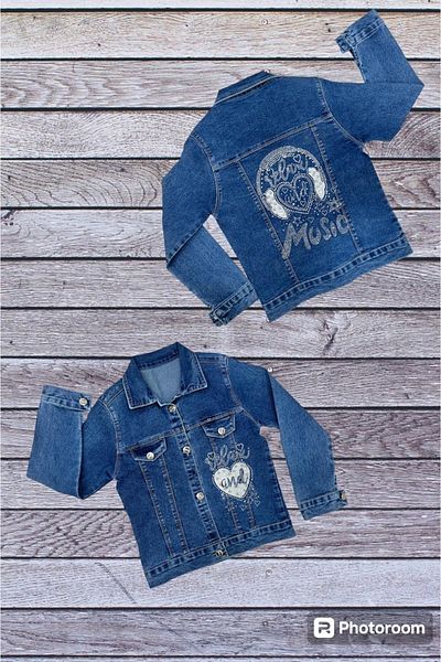 diamondstar Girl's Stone Strap Denim Jacket Age 8/12