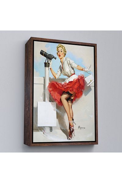 Harita Sepeti Framed Sexi Sailor Woman Decorative Wall Painting-6434