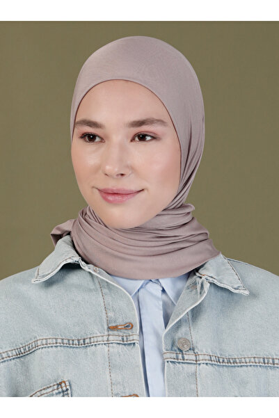 Ecardin Джерсі тканина Пеньє Комфортний шарф 90*90 - St 378 Димчаста троянда