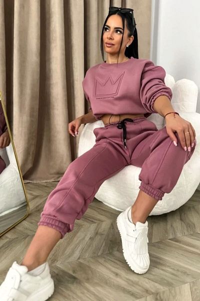 adorashop Women's Cotton Quilted Tracksuit Crown 3500-23