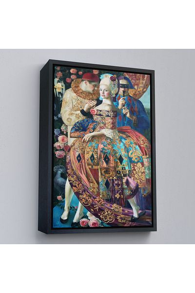Harita Sepeti Pictură decorativă de perete Olga Suvorova cu cadru auriu