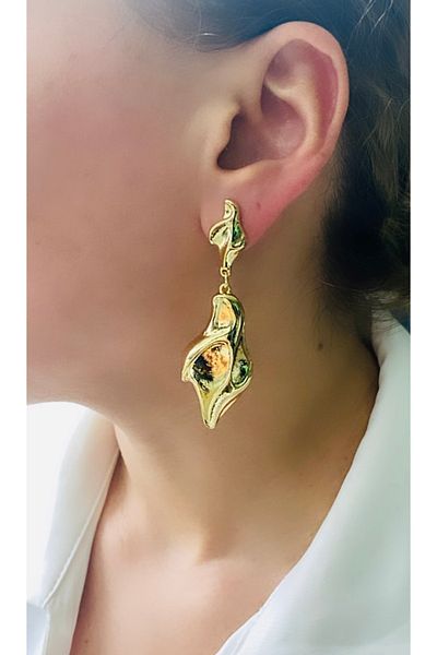VNS Accessories Design Dangle Long Earrings (6.5 cm)