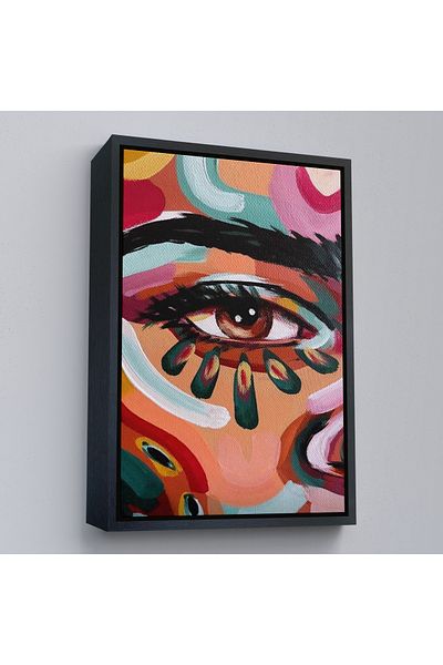 Harita Sepeti Pictură de femeie cu aspect de pictură în ulei colorată într-un cadru de aur
