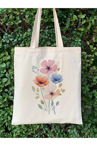 Cemira Flower Oil Painting Y2K Retro Raw Cloth Tote Bag Handbag, Pinterest Bag
