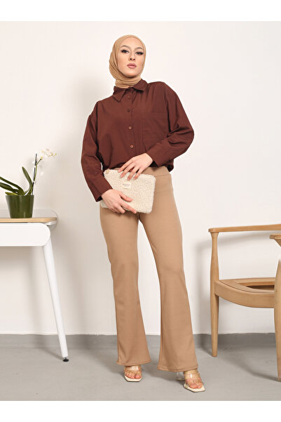 VAV İspanyol Paça Pantolon - Taş Rengi - Vav