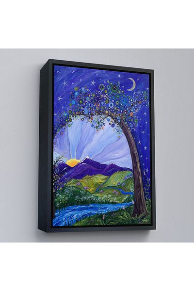 Harita Sepeti Ζωγραφική καλλιτεχνικής αναπαραγωγής Dream Tree της Tanielle Childers με χρυσό πλαίσιο